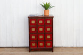12-Drawer Asian Campaign Dresser