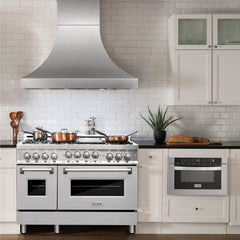 48" Gas on Gas Range in Stainless, Dura Snow Doors, RG-SN-48