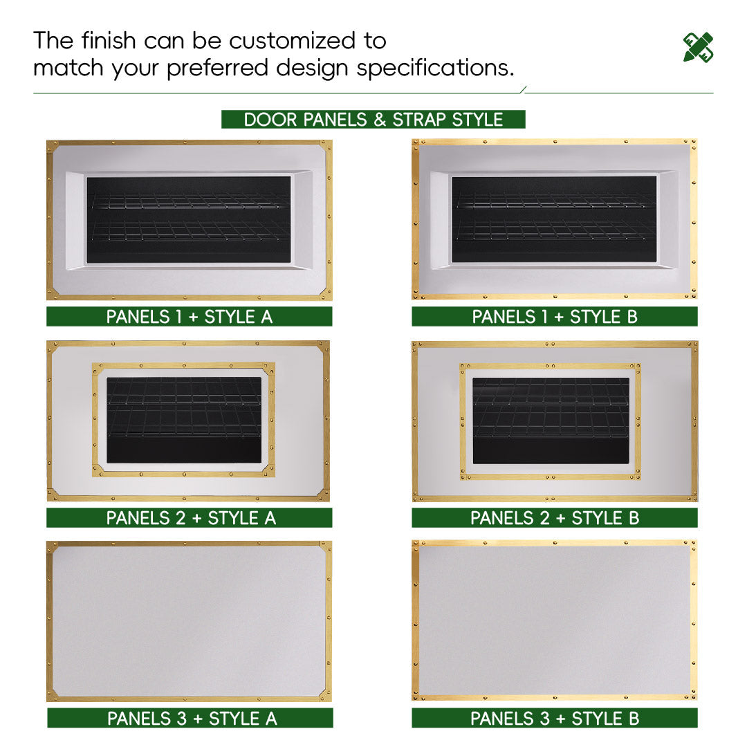 48" Freestanding Custom Gas Range with 8 Sealed Burners Cooktop, Rapid Convection Oven, Natural Gas/LP Convertible