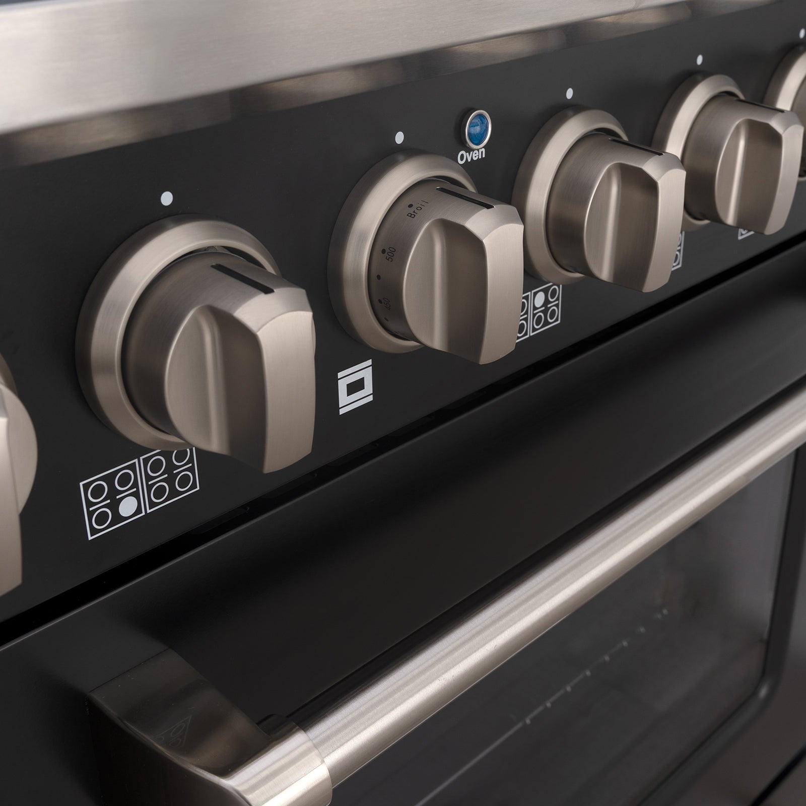 48" Slide-in Freestanding Professional Style Gas Range with 6.7 Cu. Ft. Oven, 8 Burners