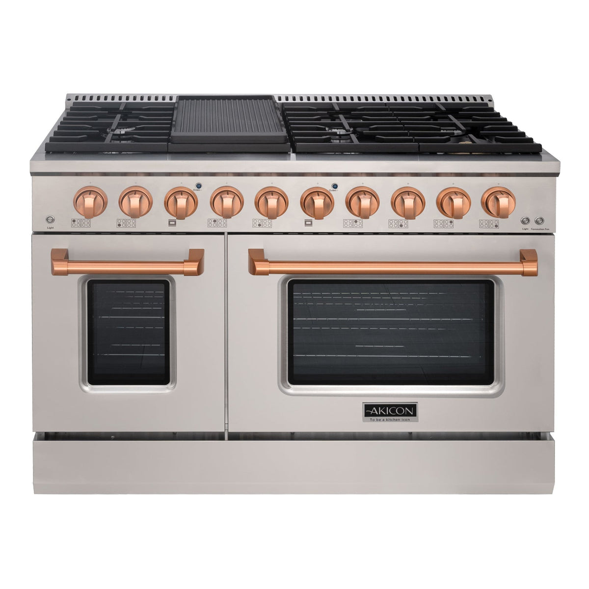 48" Slide-in Freestanding Professional Style Gas Range with 6.7 Cu. Ft. Oven, 8 Burners