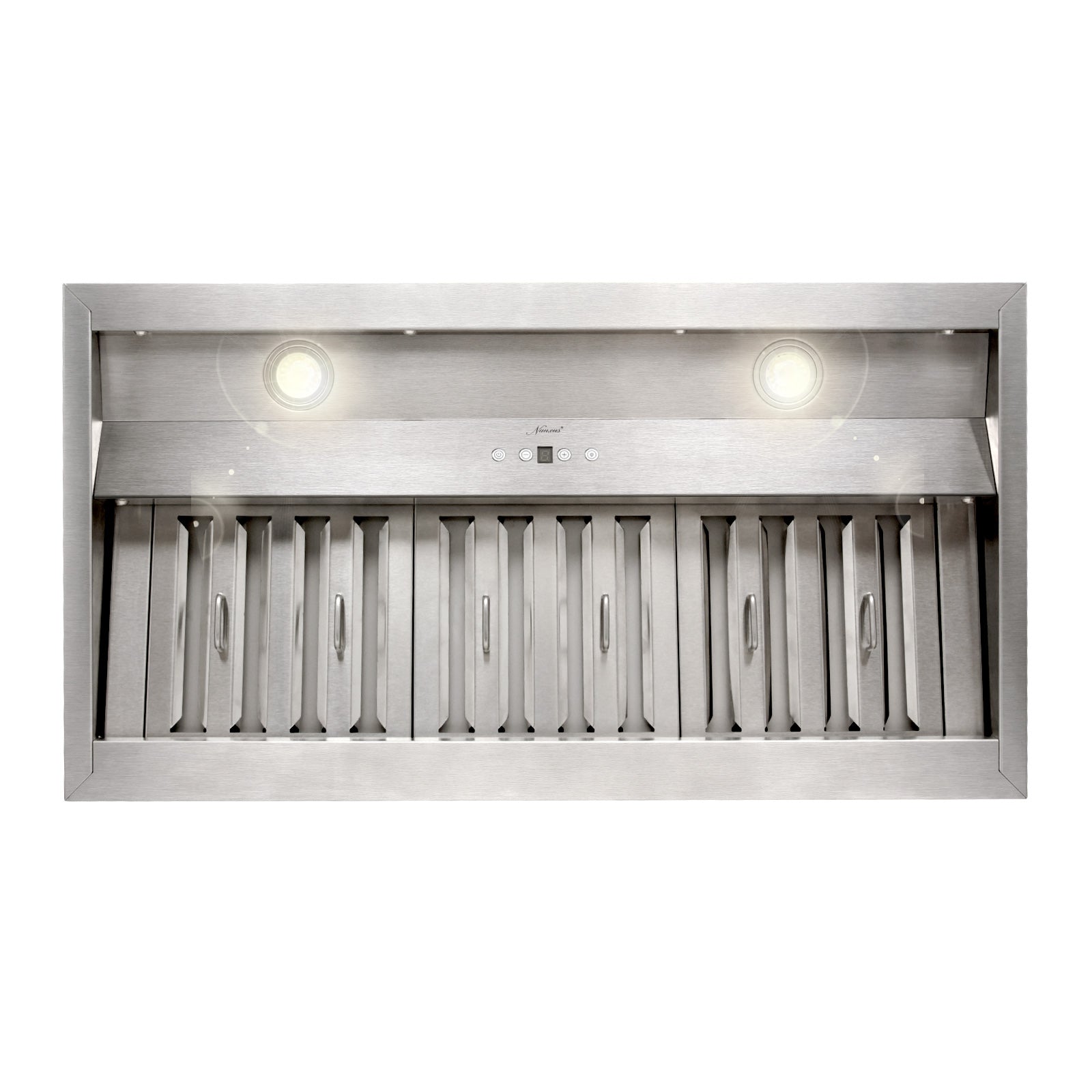 36" Range Hood Insert, Stainless Steel Kitchen Vent Hood with Dimmable LED Lights, 600CFM
