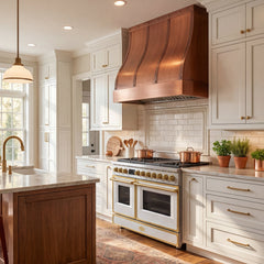 Akicon Custom Handmade Copper Range Hood Elegant Kitchen Vent Hood