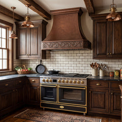 Akicon Custom Copper Range Hood Handmade with Custom Size and Finish