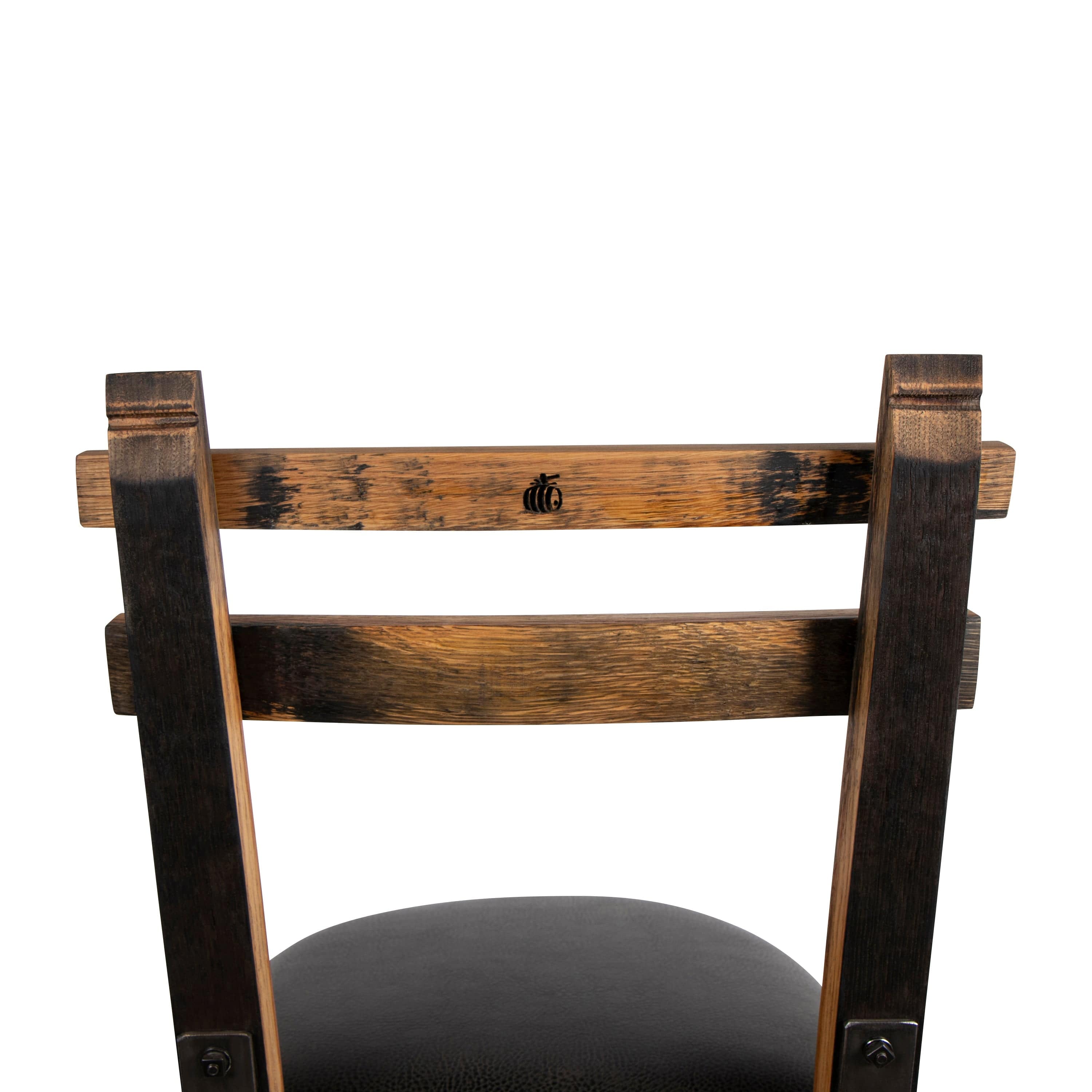 160 PROOF Bar Stool with Swivel Vinyl Seat