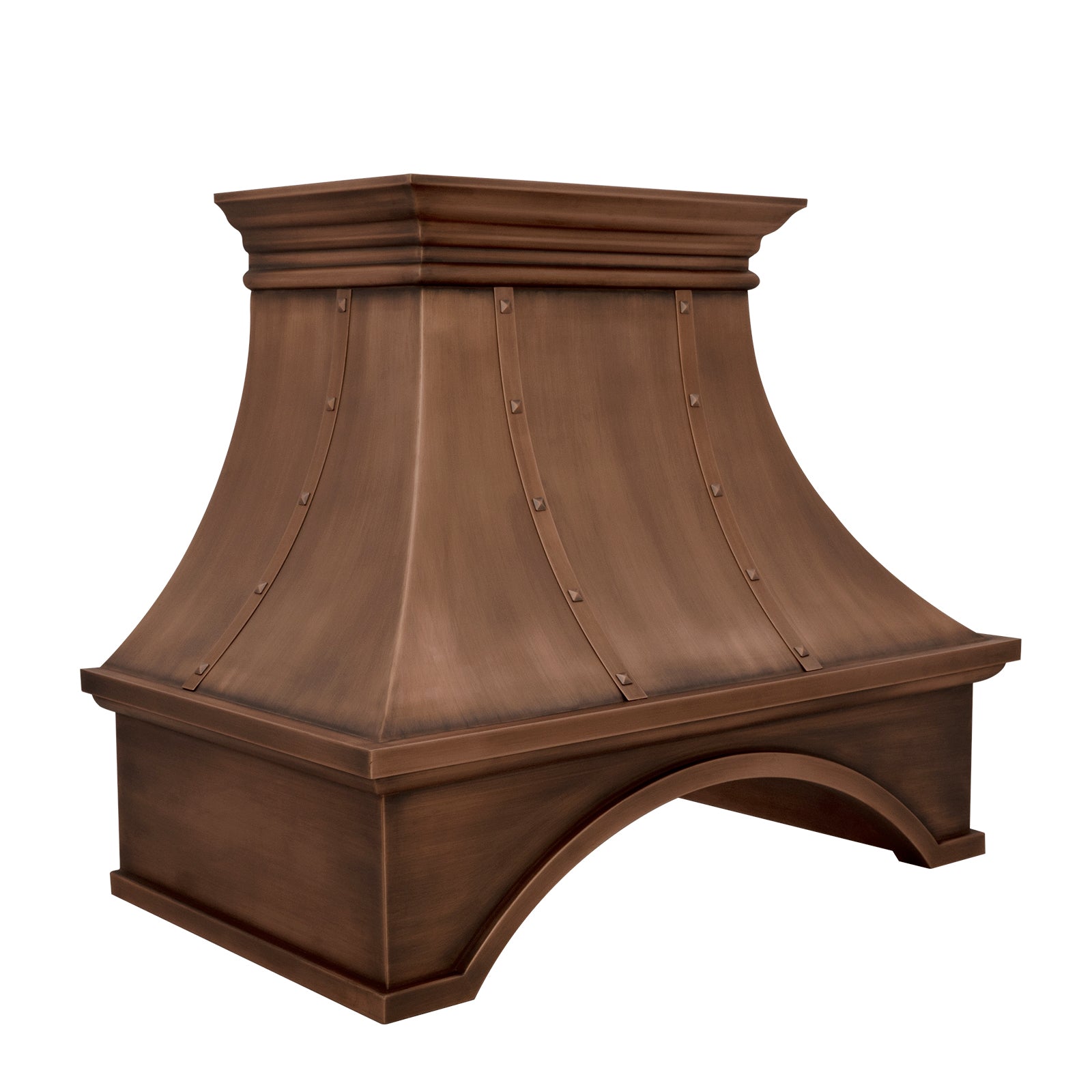 Akicon Custom Copper Range Hood Handmade with Custom Size and Finish