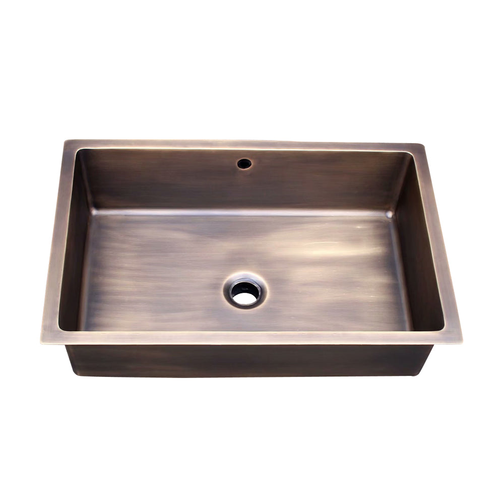 Akicon Custom Handmade Solid Copper Undermount Kitchen Sink
