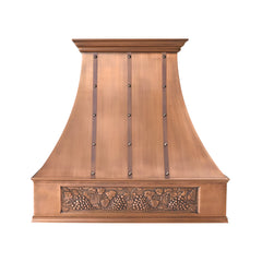 Akicon Custom Handmade Copper Range Hood for Luxury Kitchens