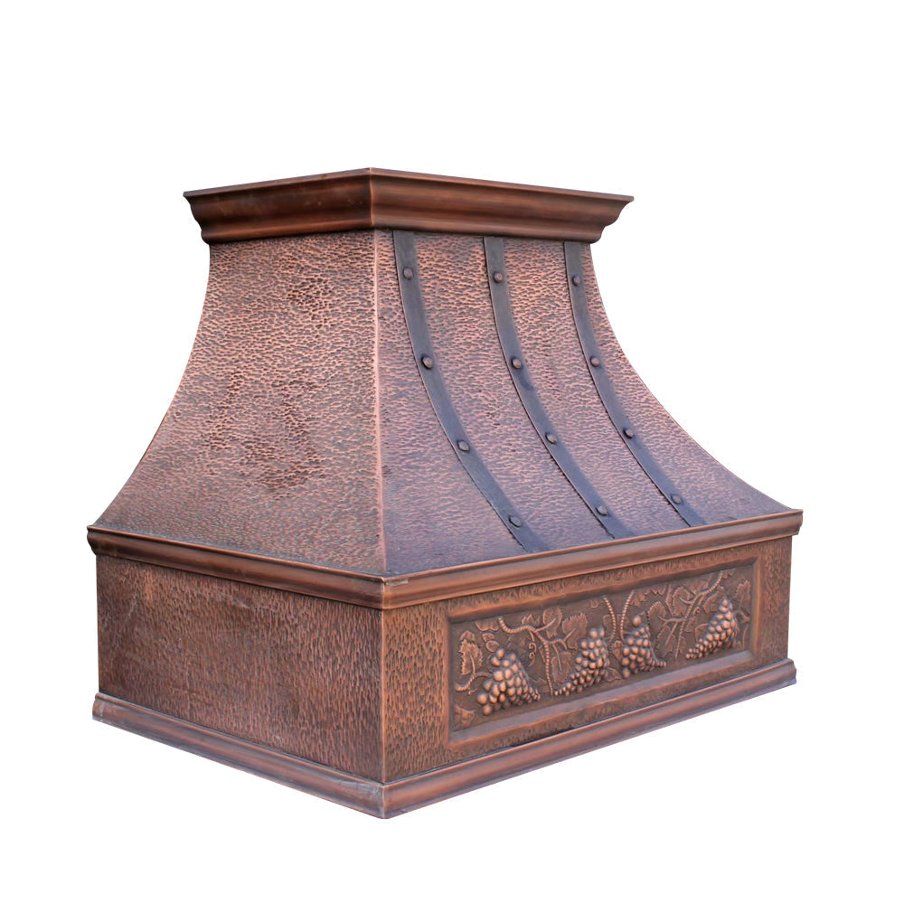 Akicon Custom Handmade Copper Range Hood for Luxury Kitchens