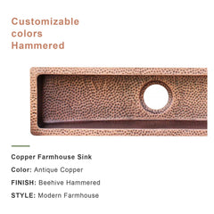 Akicon Handmade Copper Prep Sink Custom Bar Kitchen Sink