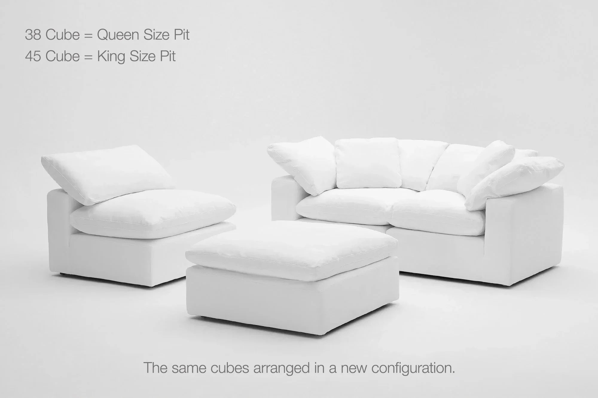 4-Cube Modular Chaise Sectional