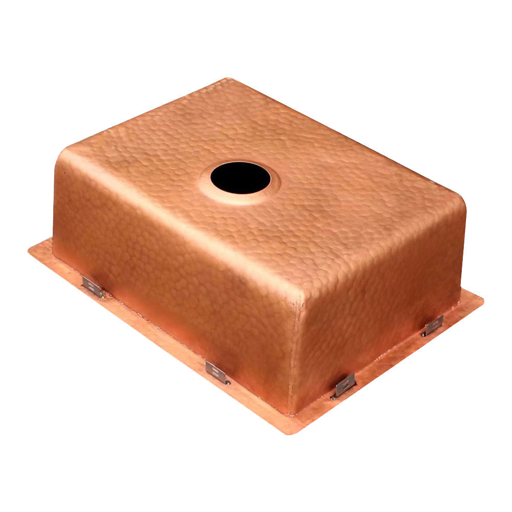 Akicon Custom Handmade Solid Copper Undermount Kitchen Sink
