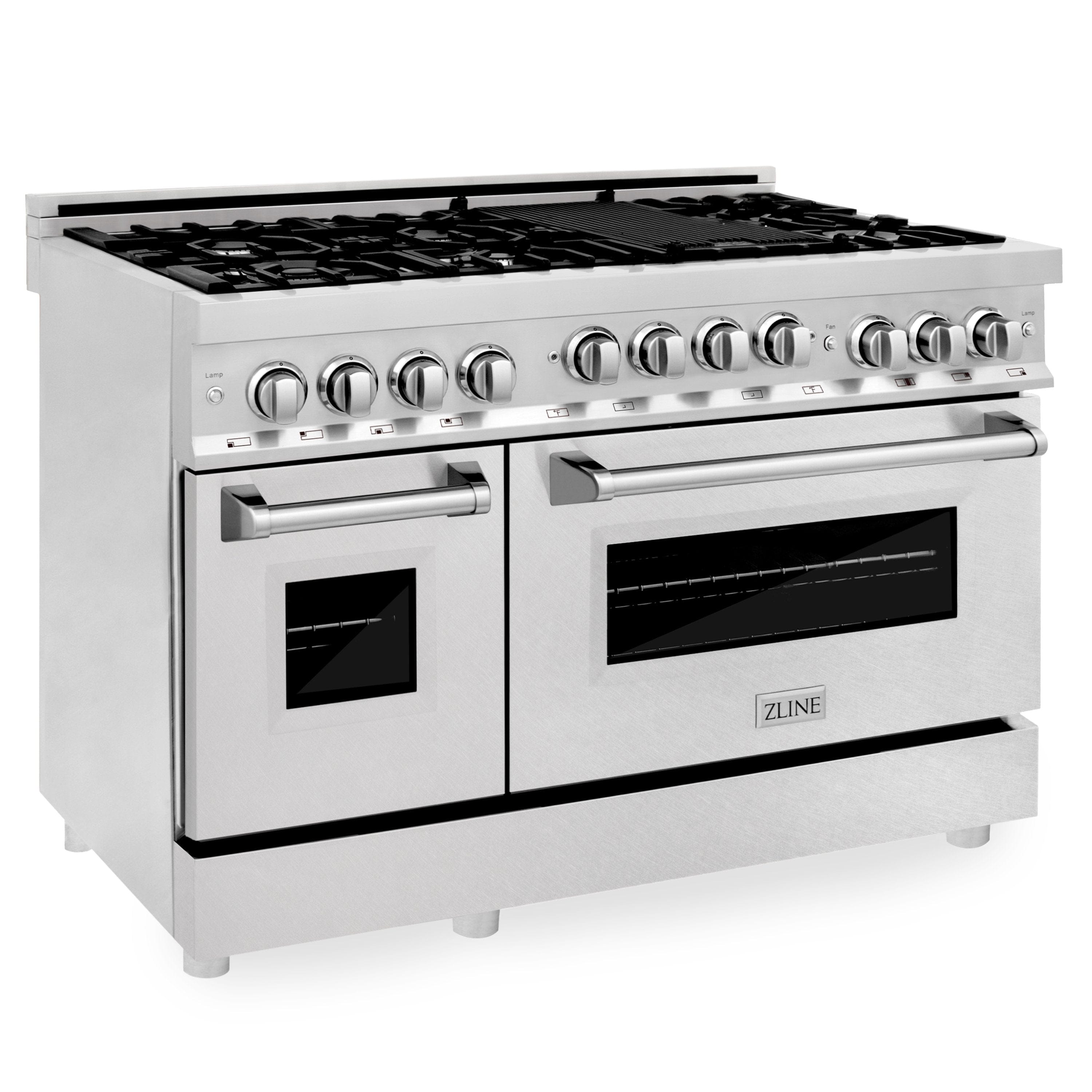 48" Gas on Gas Range in Stainless, Dura Snow Doors, RG-SN-48