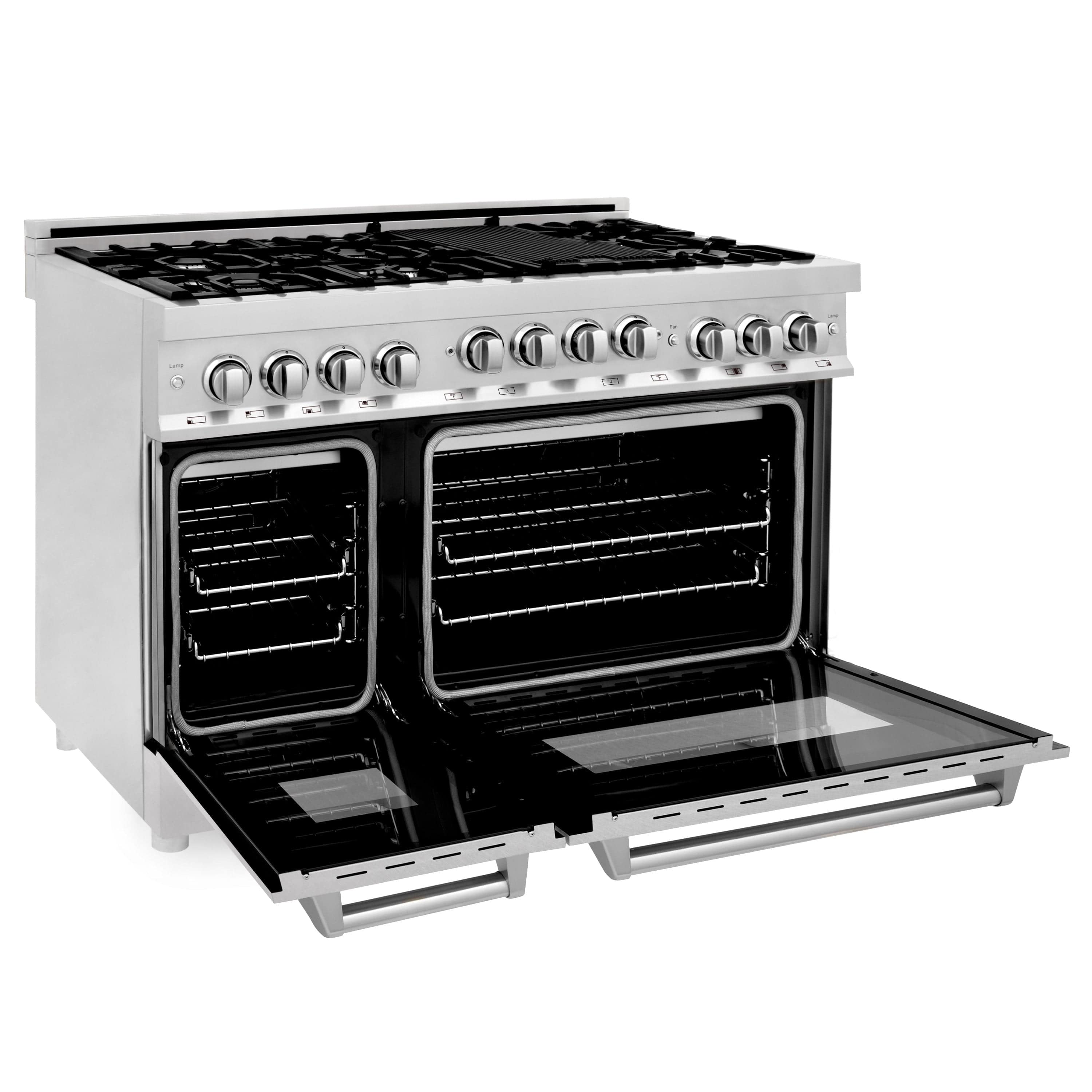 48" Gas on Gas Range in Stainless, Dura Snow Doors, RG-SN-48